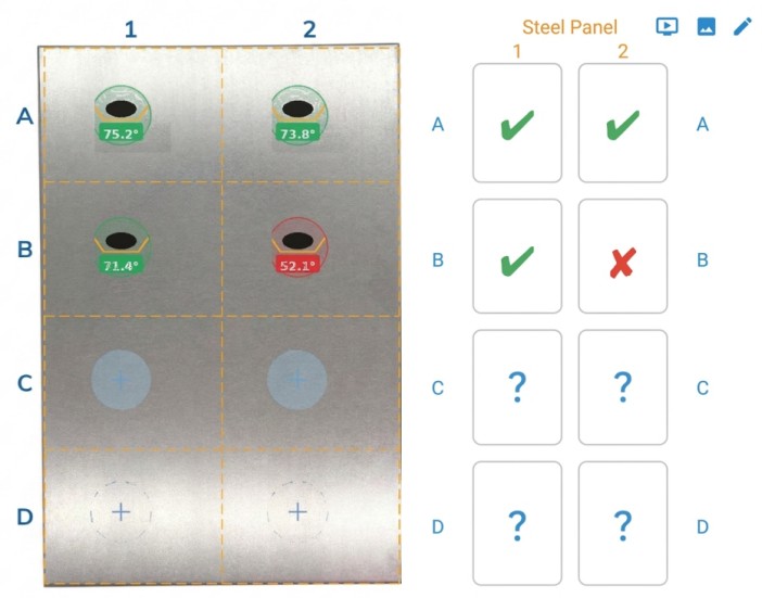 Wetting mapping workflow composite image